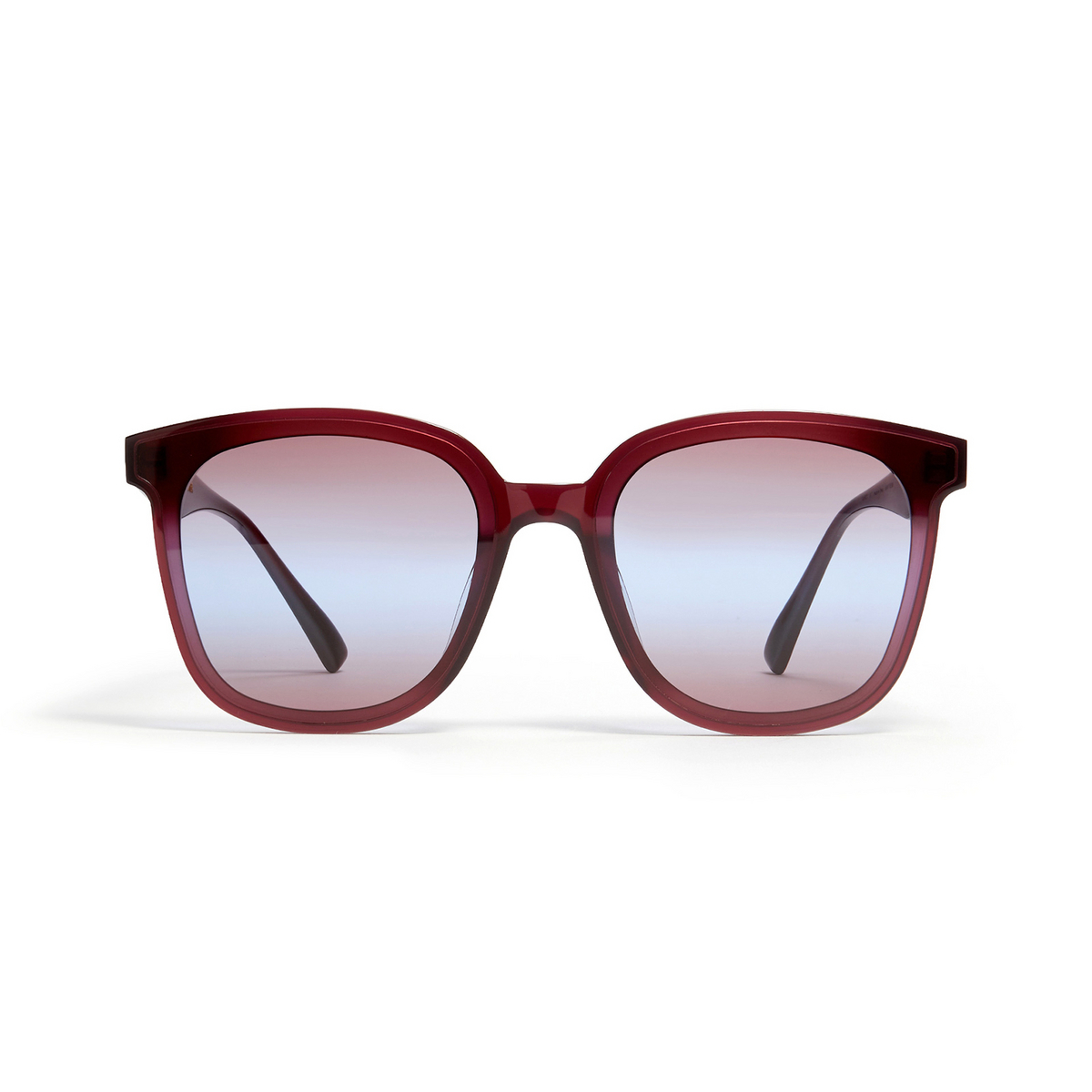Gentle Monster® Square Sunglasses: Jackie color Red RC3 - front view.