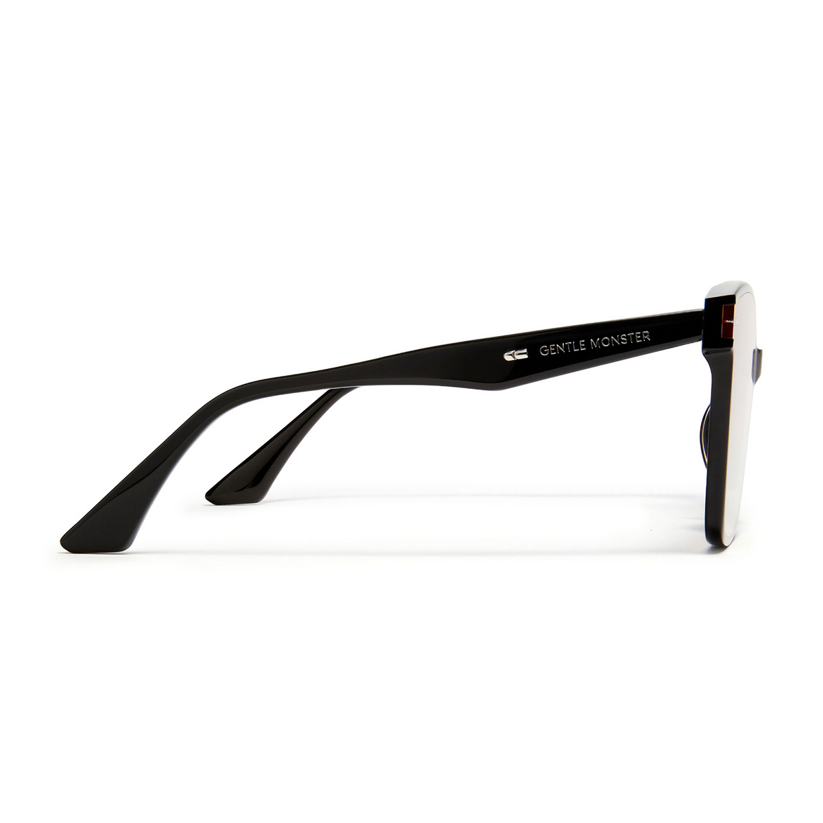 Gentle Monster® Square Sunglasses: Lo Cell color 01OG Black - product thumbnail 4/4