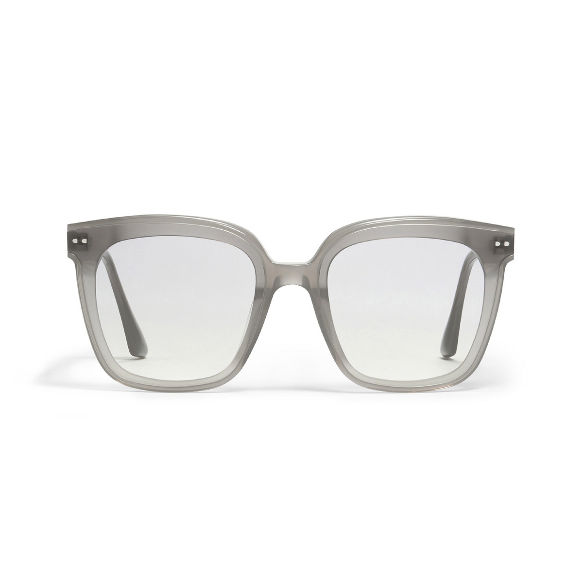 Gentle Monster® Square Sunglasses: Lo Cell color Grey GC3 - front view.