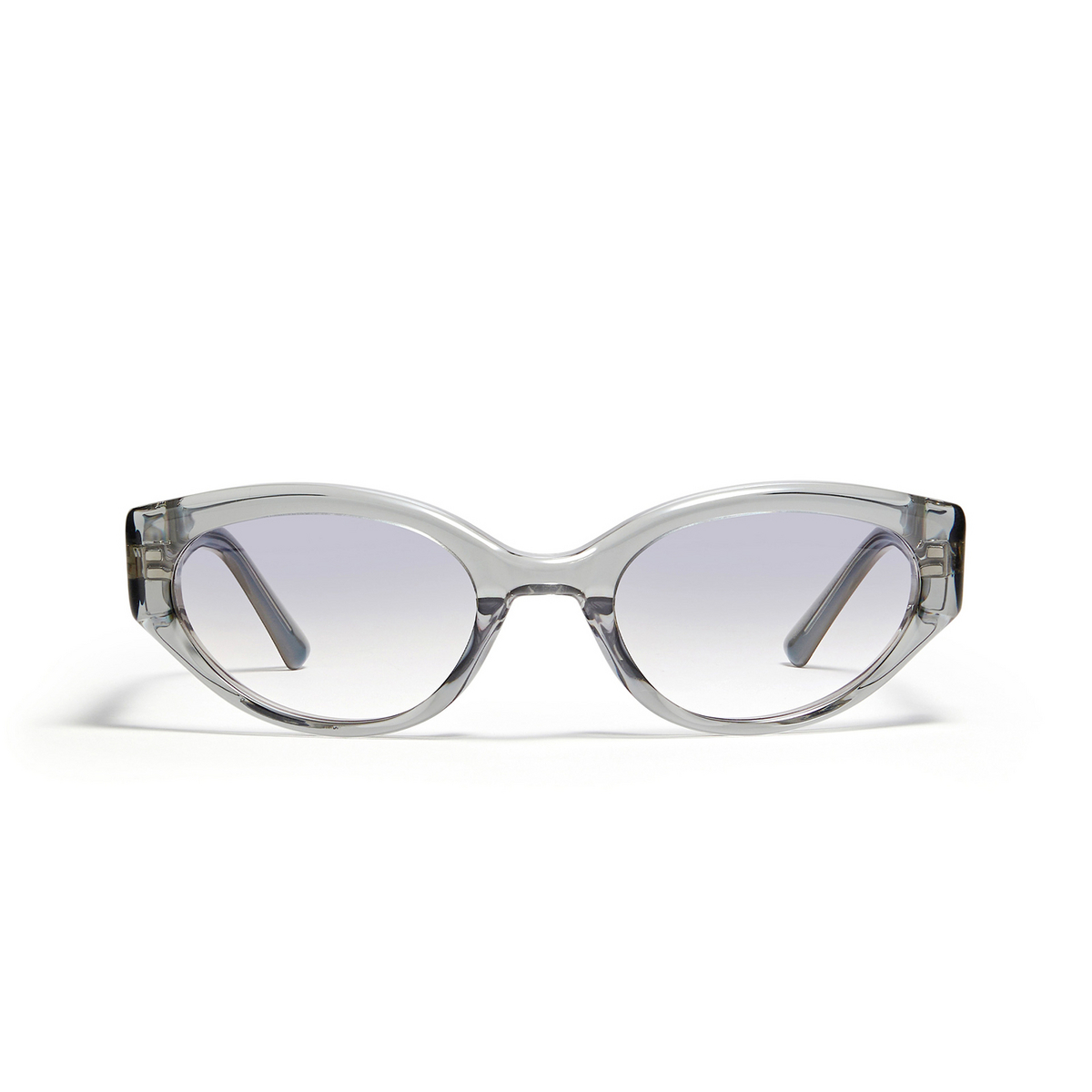 Gentle Monster® Cat-eye Sunglasses: Molto color Grey GC5 - front view.