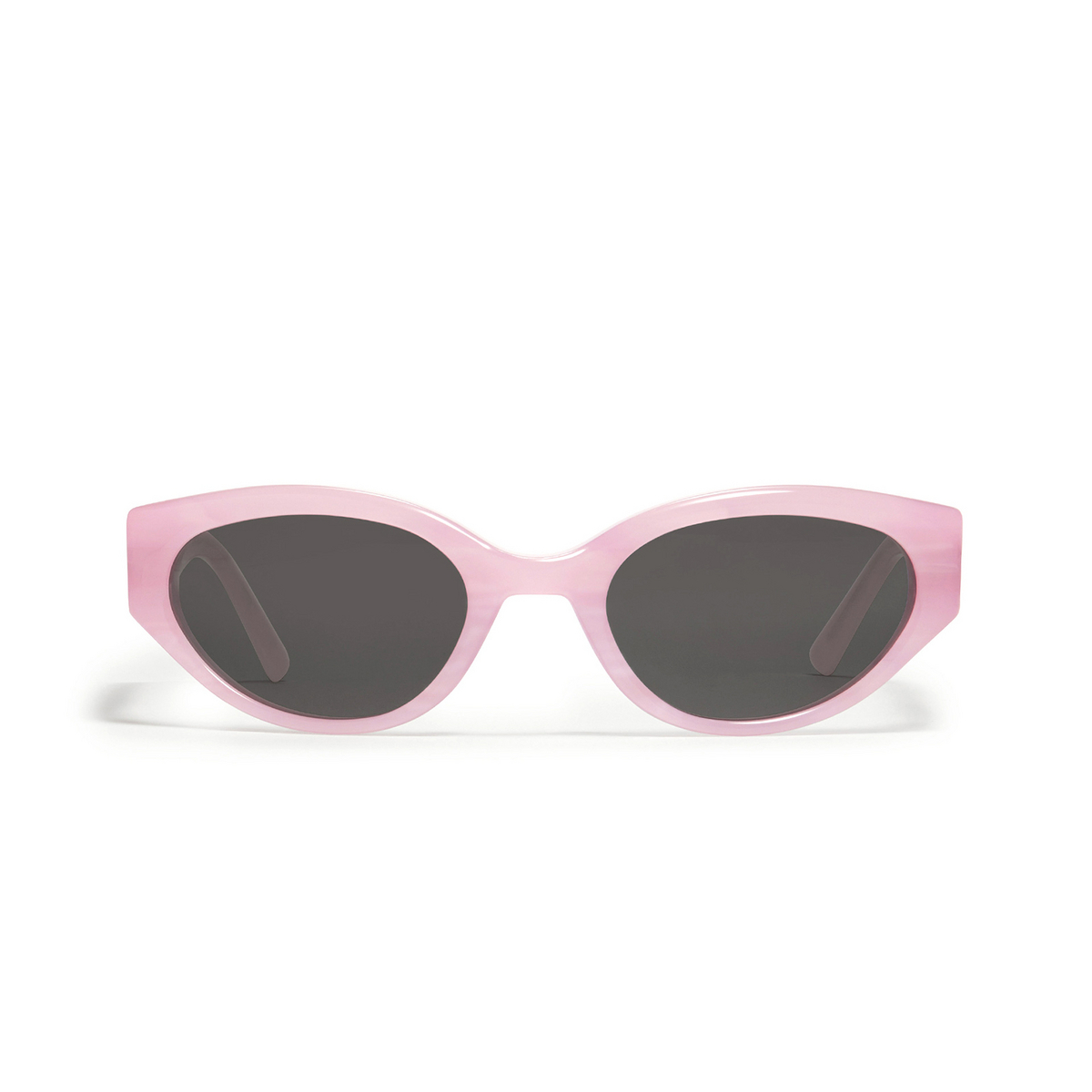 Gentle Monster® Cat-eye Sunglasses: Molto color Pink P1 - front view.