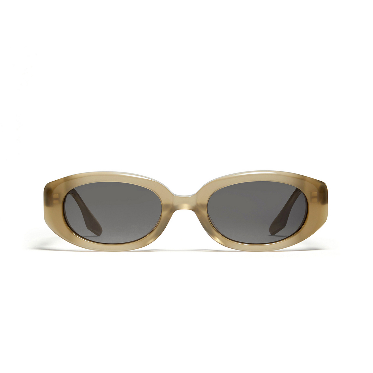 Gentle Monster® Oval Sunglasses: Oto color Khaki K2 - front view.