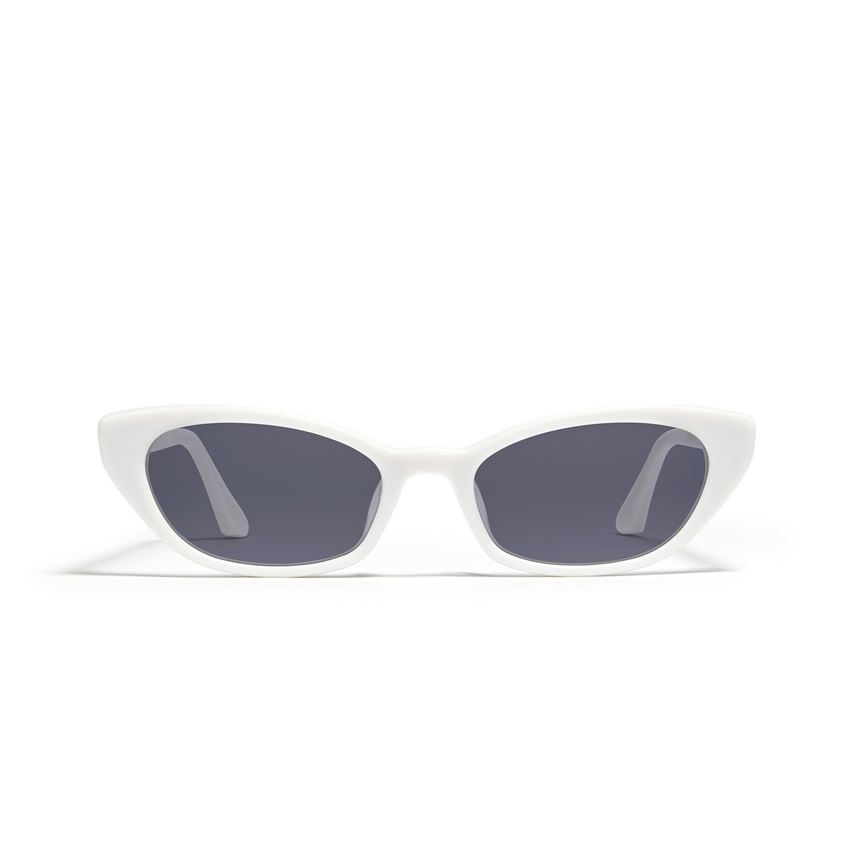 Gentle Monster® Oval Sunglasses: Pesh color Ivory G7 - front view.