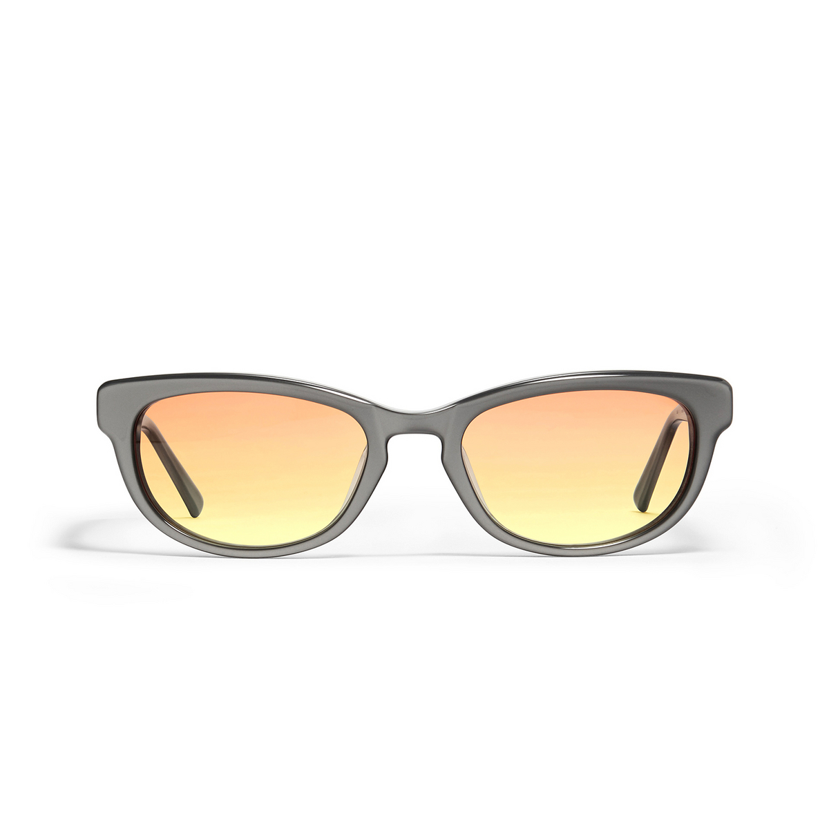 Gentle Monster® Cat-eye Sunglasses: Reny color Grey G4 - front view.