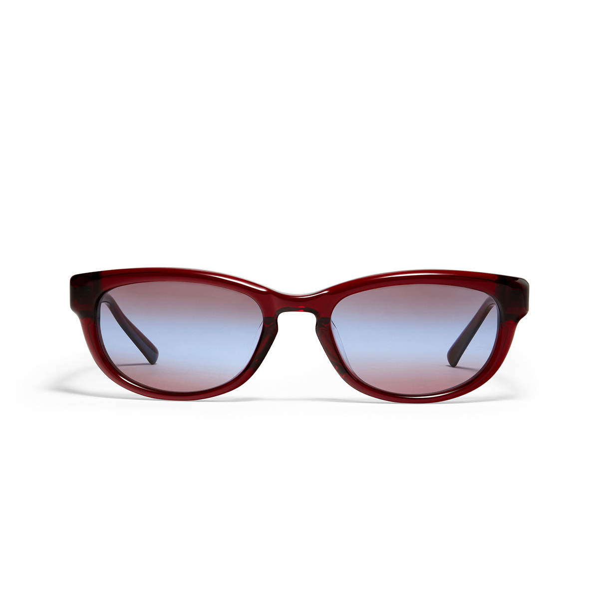Gentle Monster® Cat-eye Sunglasses: Reny color Red RC2 - front view.