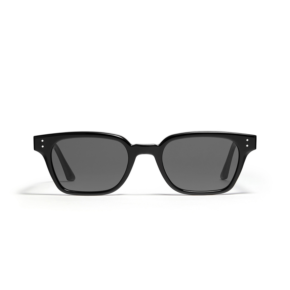 Gentle Monster® Square Sunglasses: Roudy color Black 01 - front view.