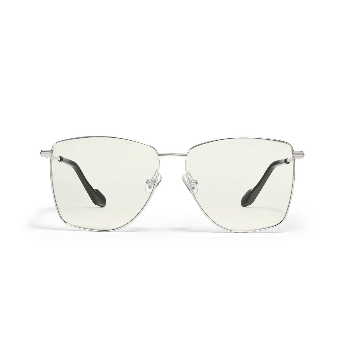 Gentle Monster® Square Sunglasses: Sid color 02 Silver - front view