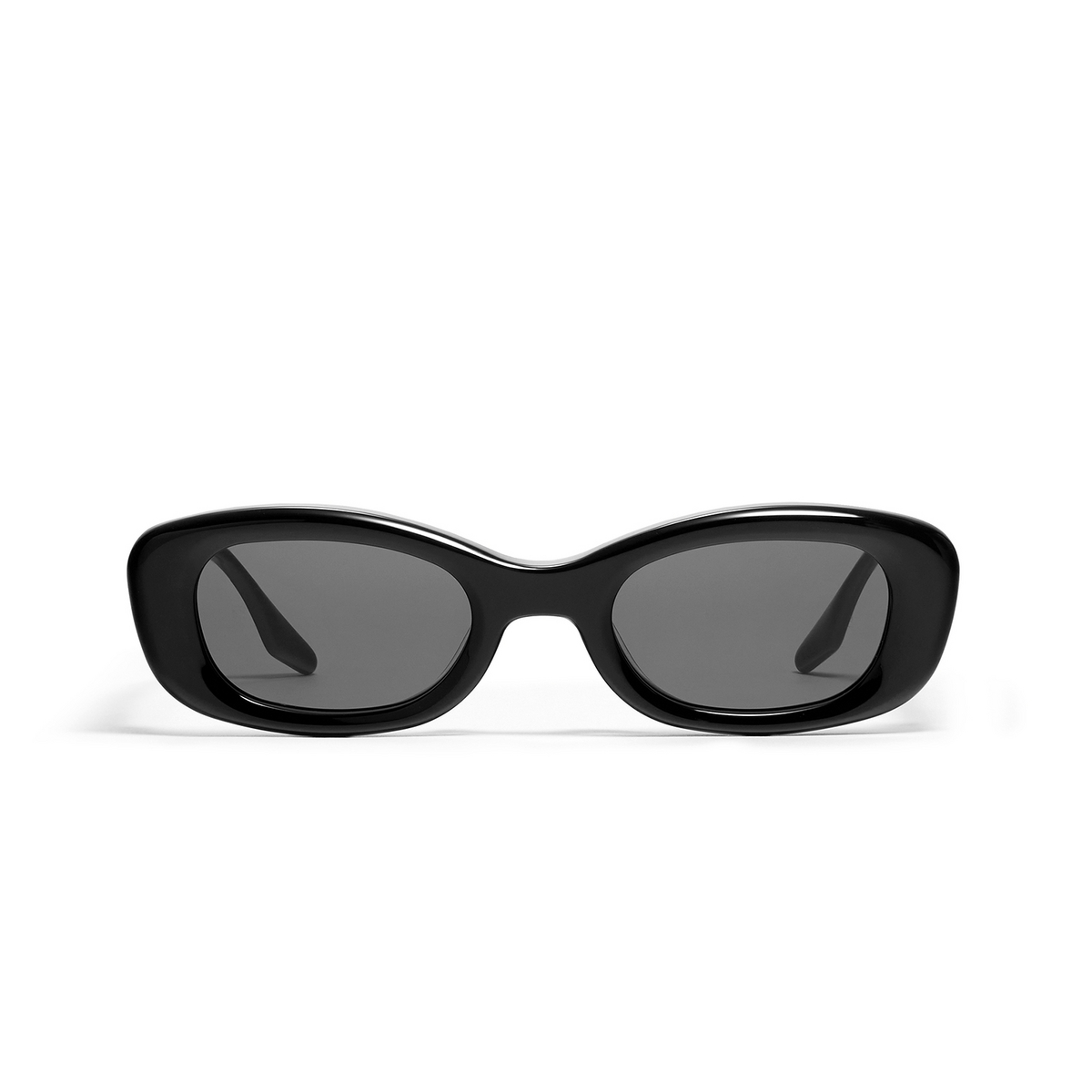 Gentle Monster® Oval Sunglasses: Tambu color Black 01 - front view.