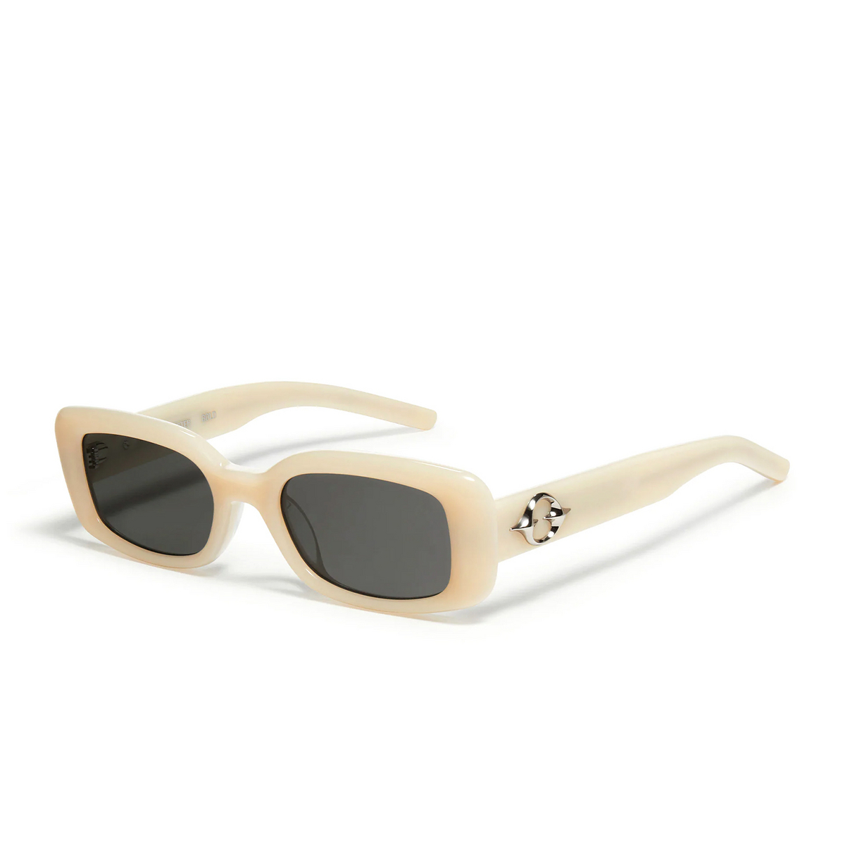 Gentle Monster THE BELL Sunglasses IV1 Ivory - three-quarters view