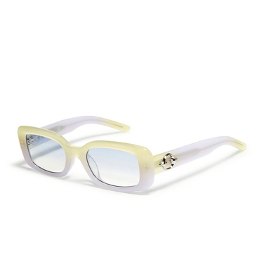 Gentle Monster THE BELL Sunglasses yvg1 yellow & violet - three-quarters view
