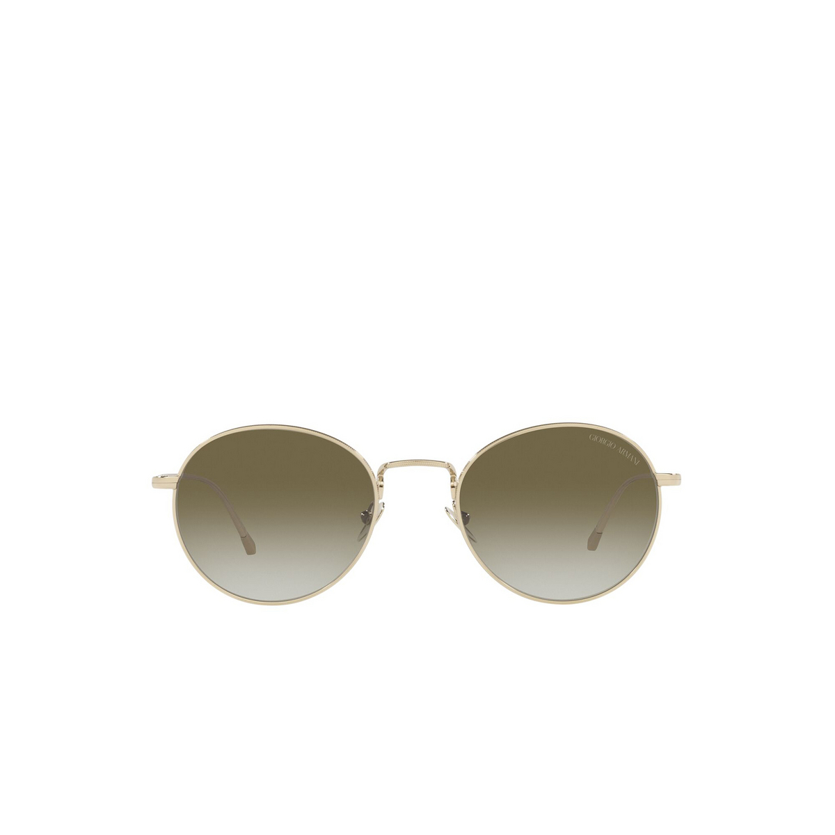 Giorgio Armani AR6125 Sunglasses 30138E Pale Gold - front view