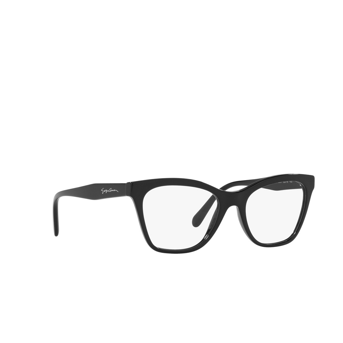 Giorgio Armani® Cat-eye Eyeglasses: AR7205 color Black 5001 - three-quarters view.