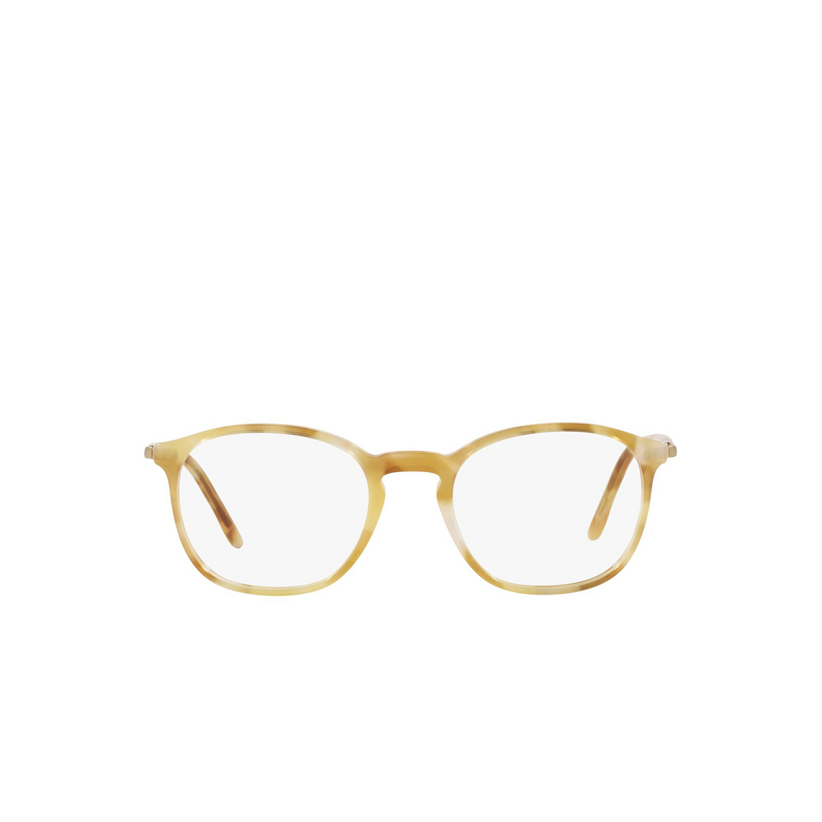 Giorgio Armani® Square Eyeglasses: AR7213 color Yellow Havana 5761 - front view.