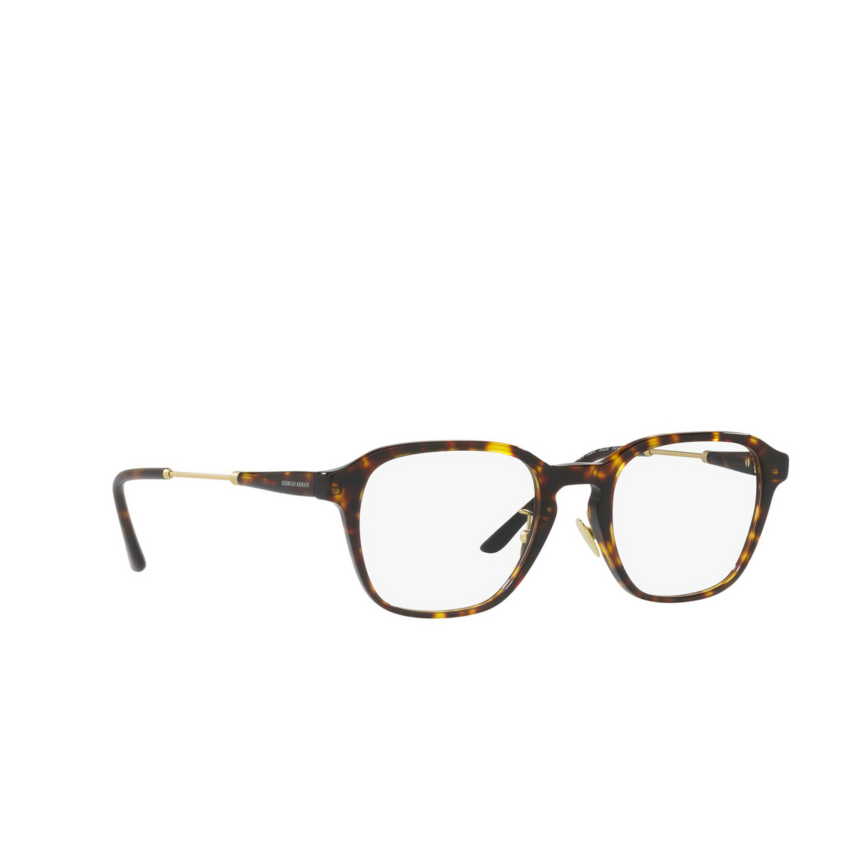 Giorgio Armani® Square Eyeglasses: AR7220 color Havana 5026 - three-quarters view.