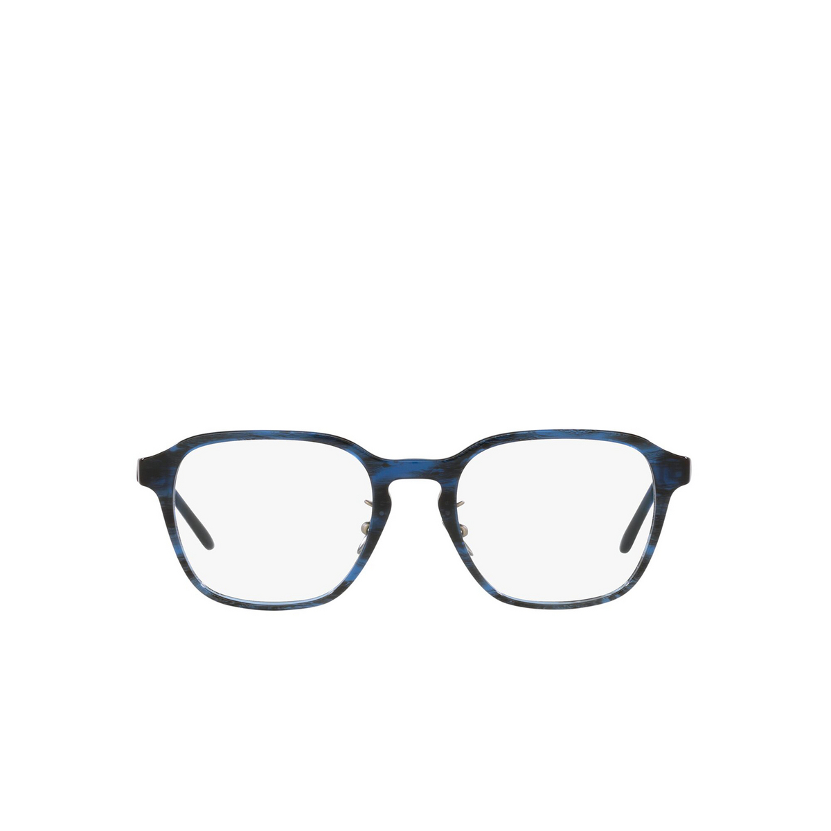 Giorgio Armani® Square Eyeglasses: AR7220 color Striped Blue 5923 - front view.