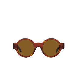 Giorgio Armani® Round Sunglasses: AR903M color 594433 Striped Havana 
