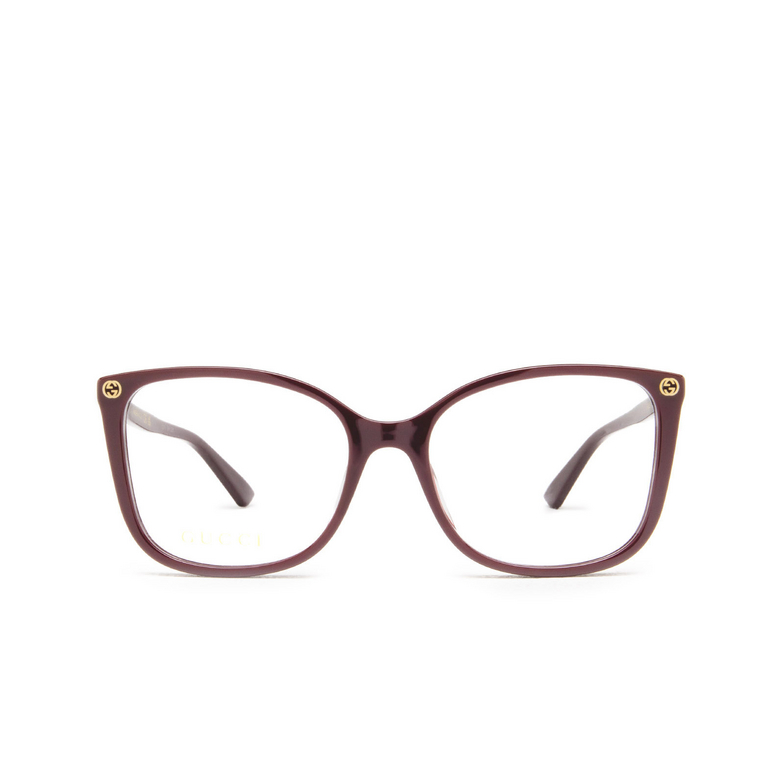 Gucci GG0026O Eyeglasses 012 burgundy - 1/4