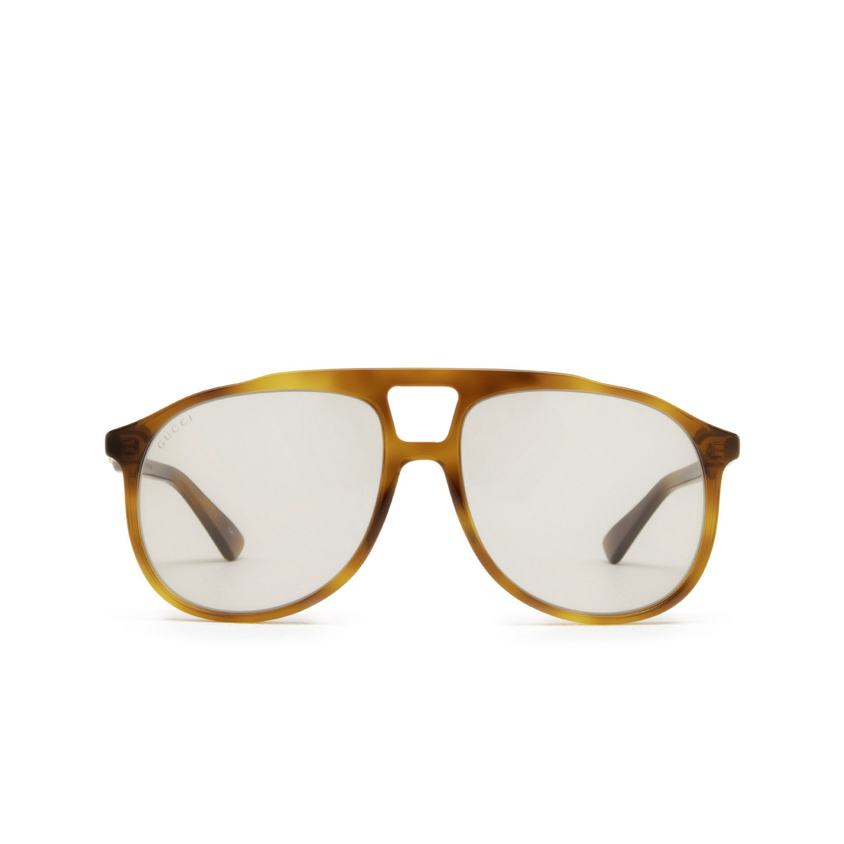 Gucci® Aviator Sunglasses: GG0264S color Havana 001 - product thumbnail 1/3.