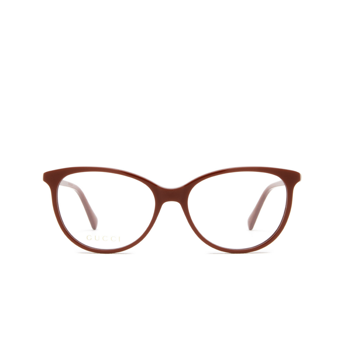 Gucci® Cat-eye Eyeglasses: GG0550O color Red 009 - front view.