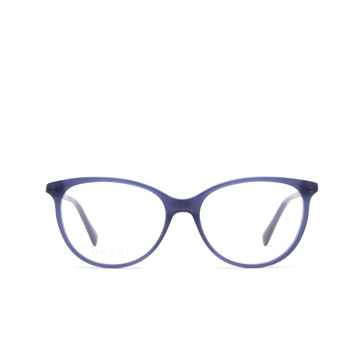 Gucci® Cat-eye Eyeglasses: GG0550O color Blue 010 - front view.