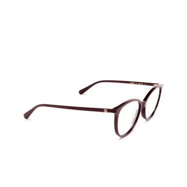 Lunettes de vue Gucci GG0550O 011 burgundy - Vue trois quarts