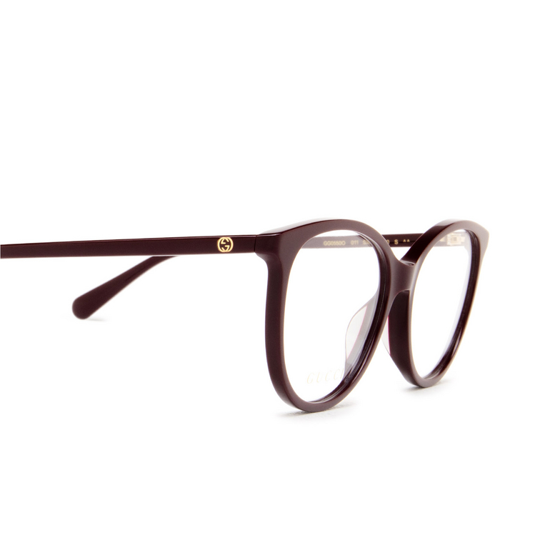 Gucci GG0550O Eyeglasses 011 burgundy - 3/4