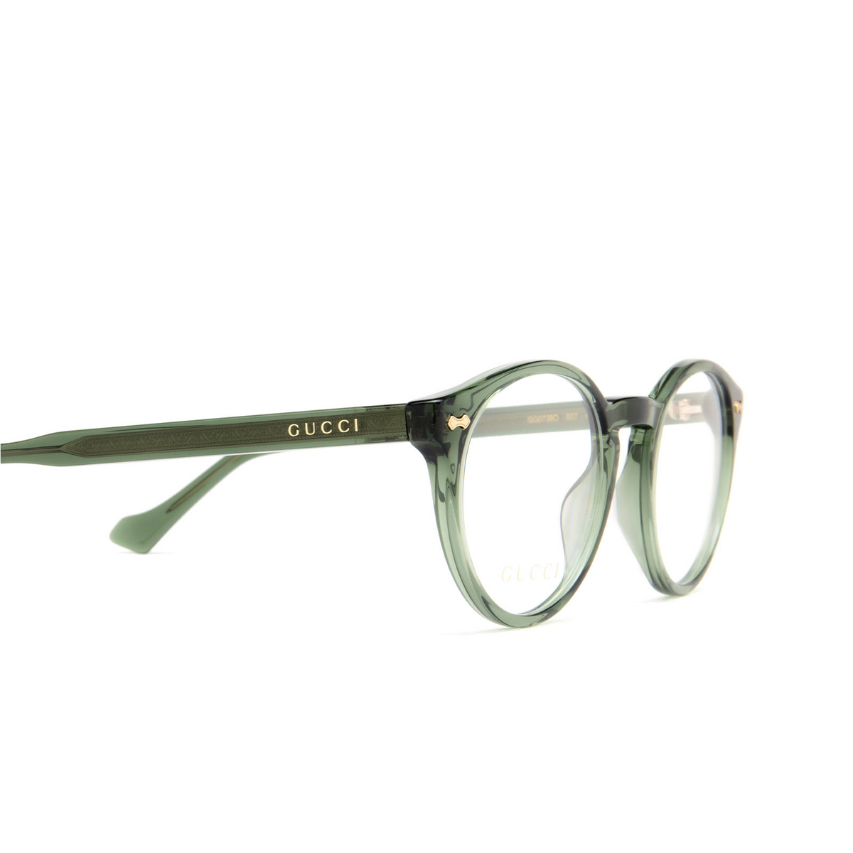 Gucci GG0738O Eyeglasses 007 Green - 3/5