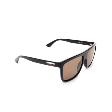 Gucci GG0748S Sunglasses 002 black - three-quarters view