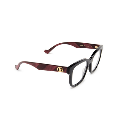 Gucci GG0958O Korrektionsbrillen 008 black - Dreiviertelansicht