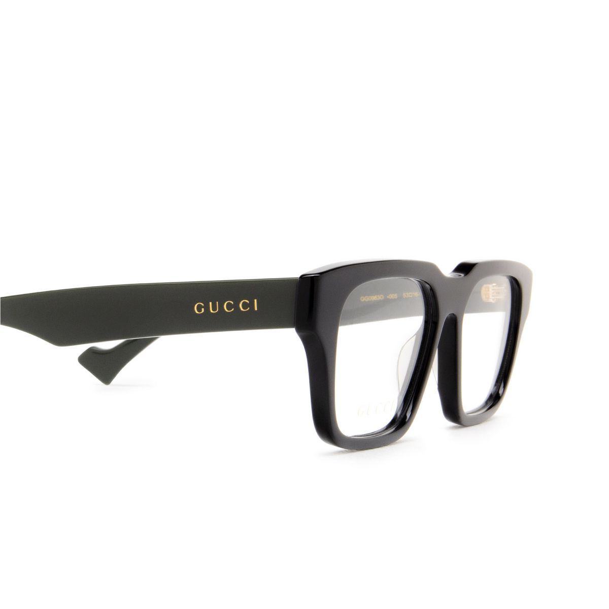 Occhiali da vista Gucci GG0963O 005 Black - anteprima prodotto 3/4