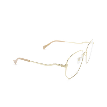 Gucci GG0973O Korrektionsbrillen 001 gold - Dreiviertelansicht