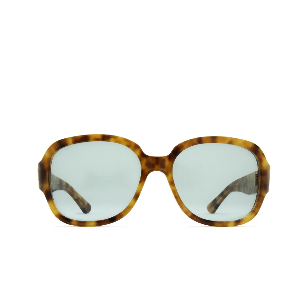 Gucci® Square Sunglasses: GG0989S color Havana 001 - front view.