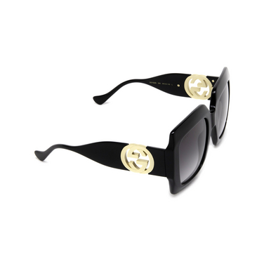 Gafas de sol Gucci GG1022S 006 black - Vista tres cuartos