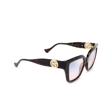 Gucci GG1023S Sonnenbrillen 010 havana - Dreiviertelansicht