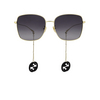 Gafas de sol Gucci GG1030SK 001 gold - Miniatura del producto 1/5