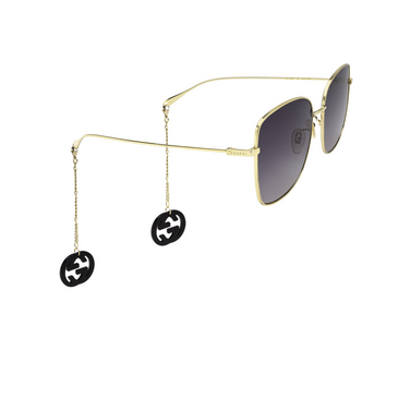 Gucci GG1030SK Sunglasses 001 gold - three-quarters view