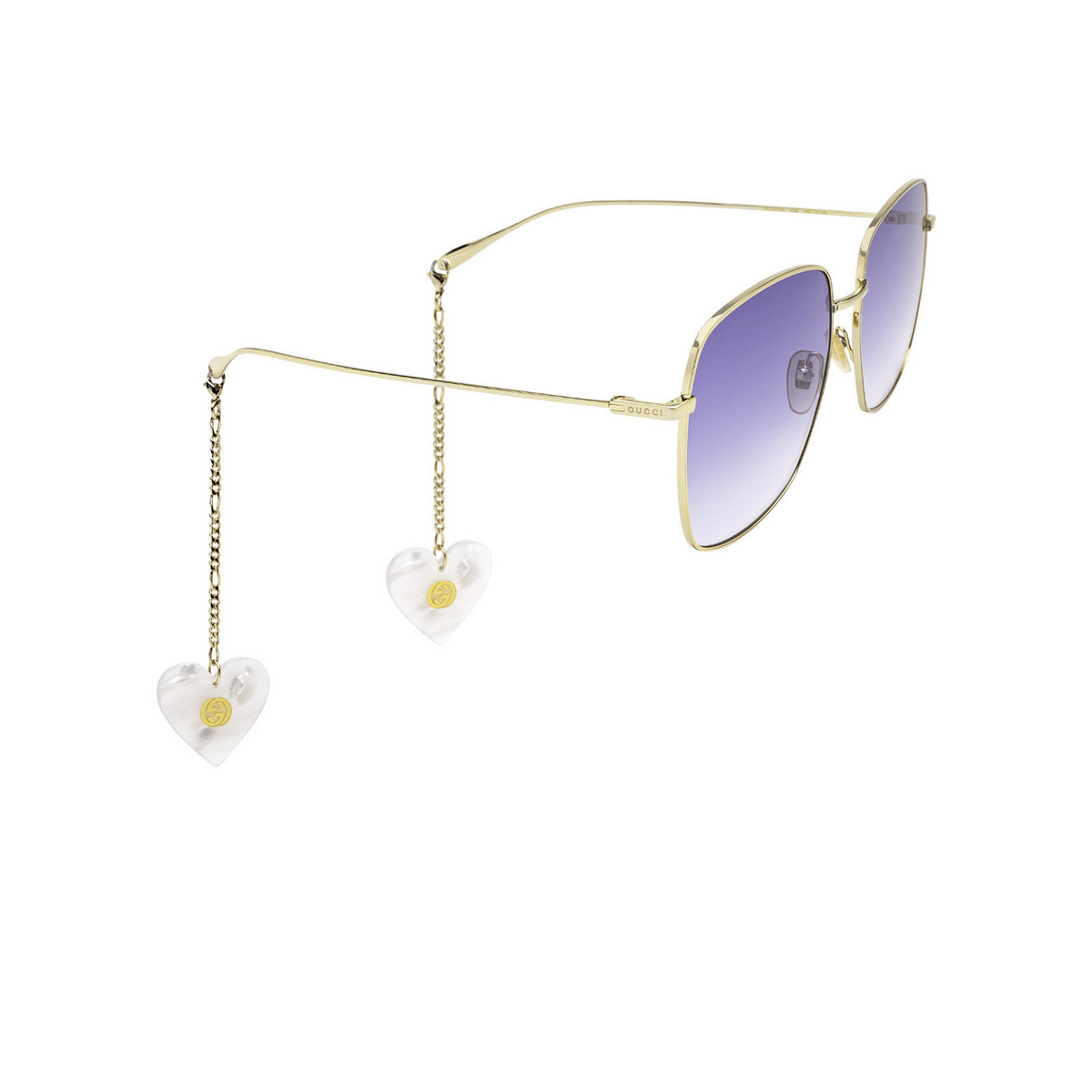 Gucci GG1031S Sunglasses 004 Gold - three-quarters view