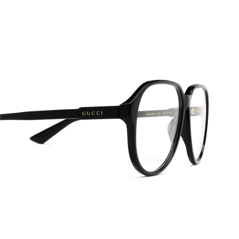 Gucci GG1036O Eyeglasses 001 black - 3/4