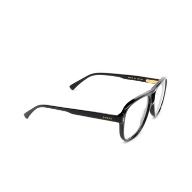 Gucci GG1044O Korrektionsbrillen 001 black - Dreiviertelansicht