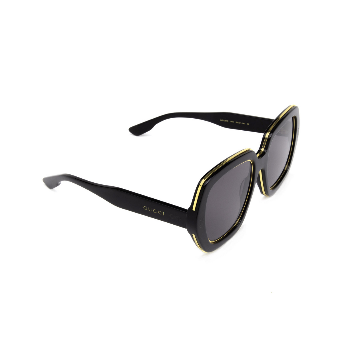 Gucci GG1064S Sunglasses 002 Black - three-quarters view