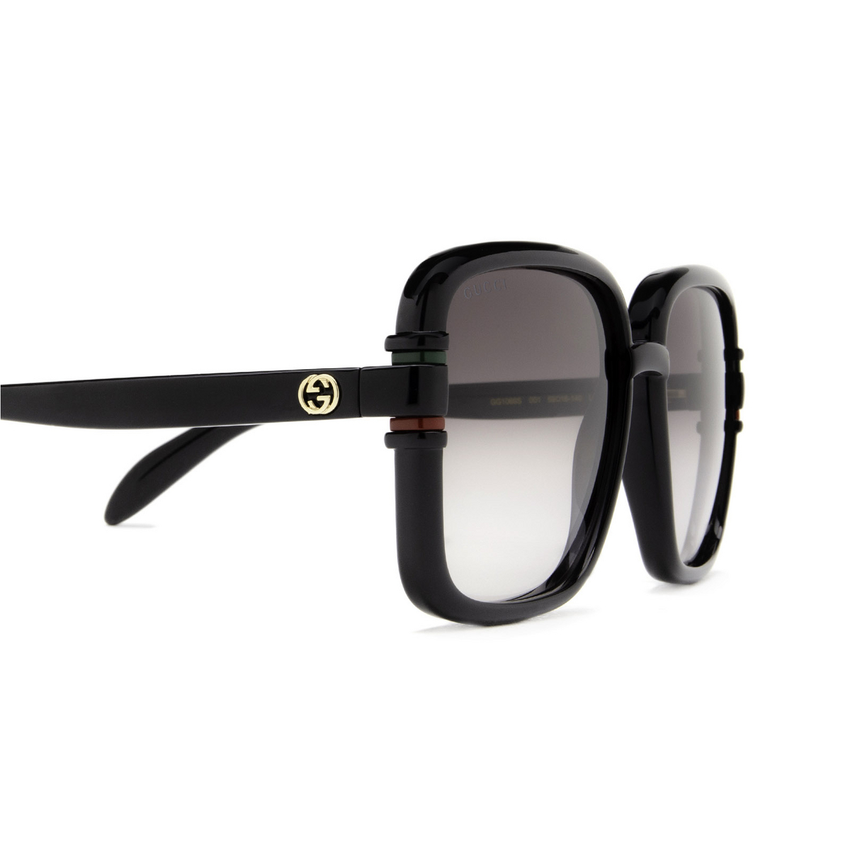 Gucci® Square Sunglasses: GG1066S color Black 001 - product thumbnail 3/3.