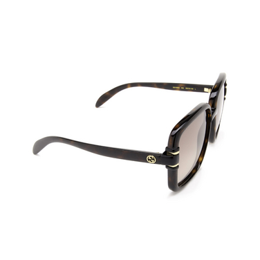 Gucci GG1066S Sonnenbrillen 002 havana - Dreiviertelansicht