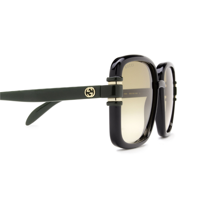 Gucci GG1066S Sunglasses 003 black & green - 3/4