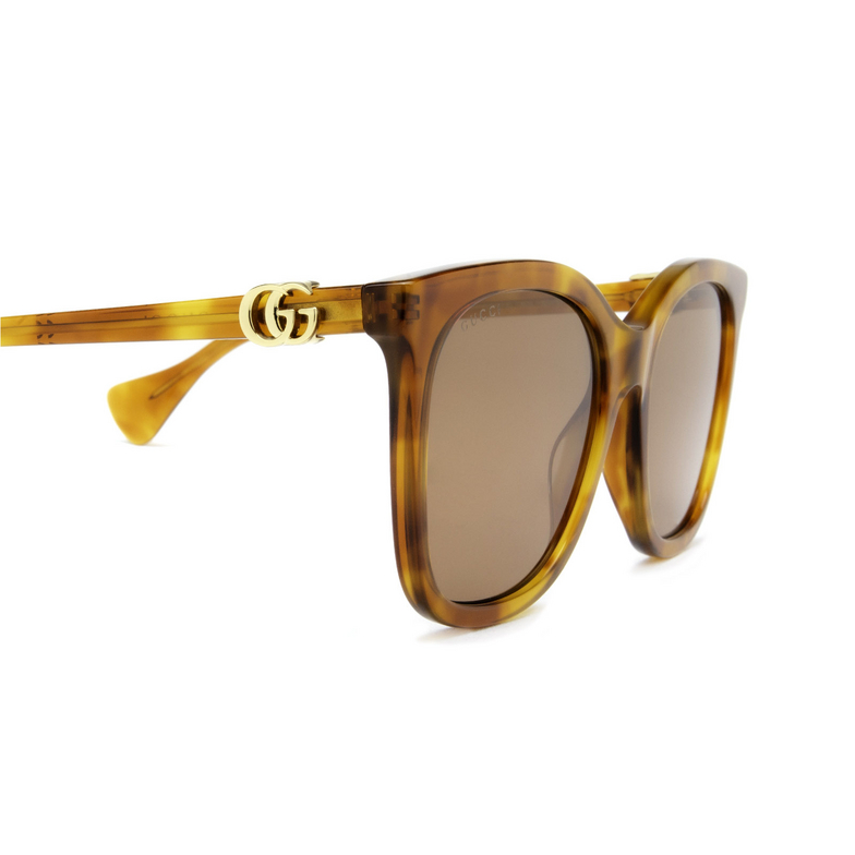 Gucci GG1071S Sunglasses 003 light havana - 3/5