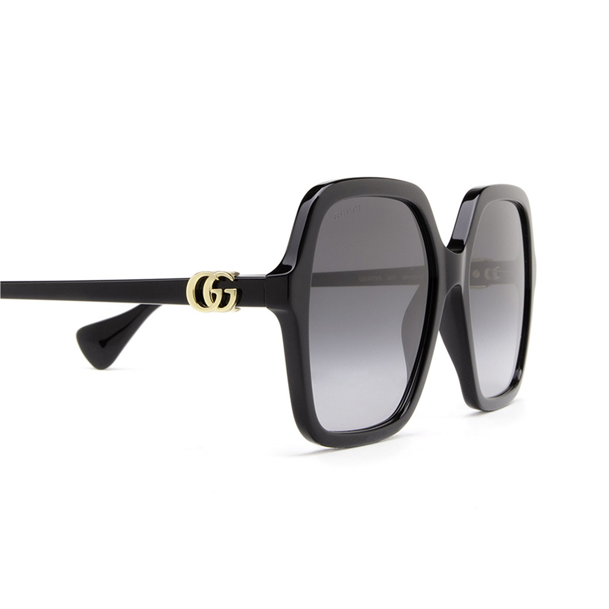 Gucci® Square Sunglasses: GG1072S color Black 001 - product thumbnail 3/3.