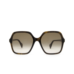 Gucci® Square Sunglasses: GG1072S color Havana 002.