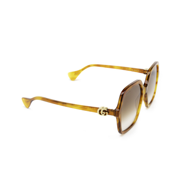 Gucci GG1072S Sonnenbrillen 003 havana - Dreiviertelansicht