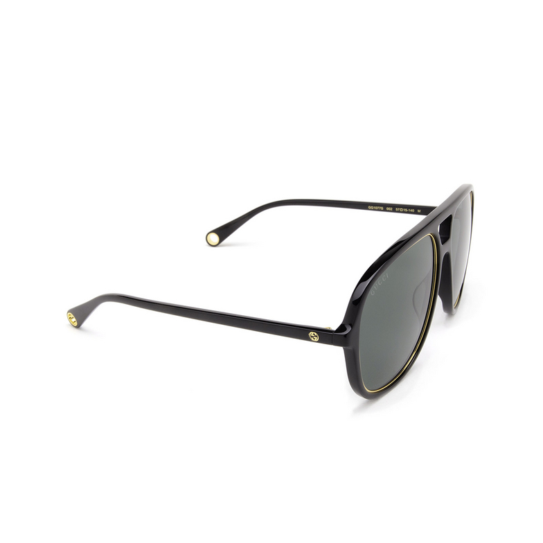 Gucci GG1077S Sunglasses 002 black - 2/4