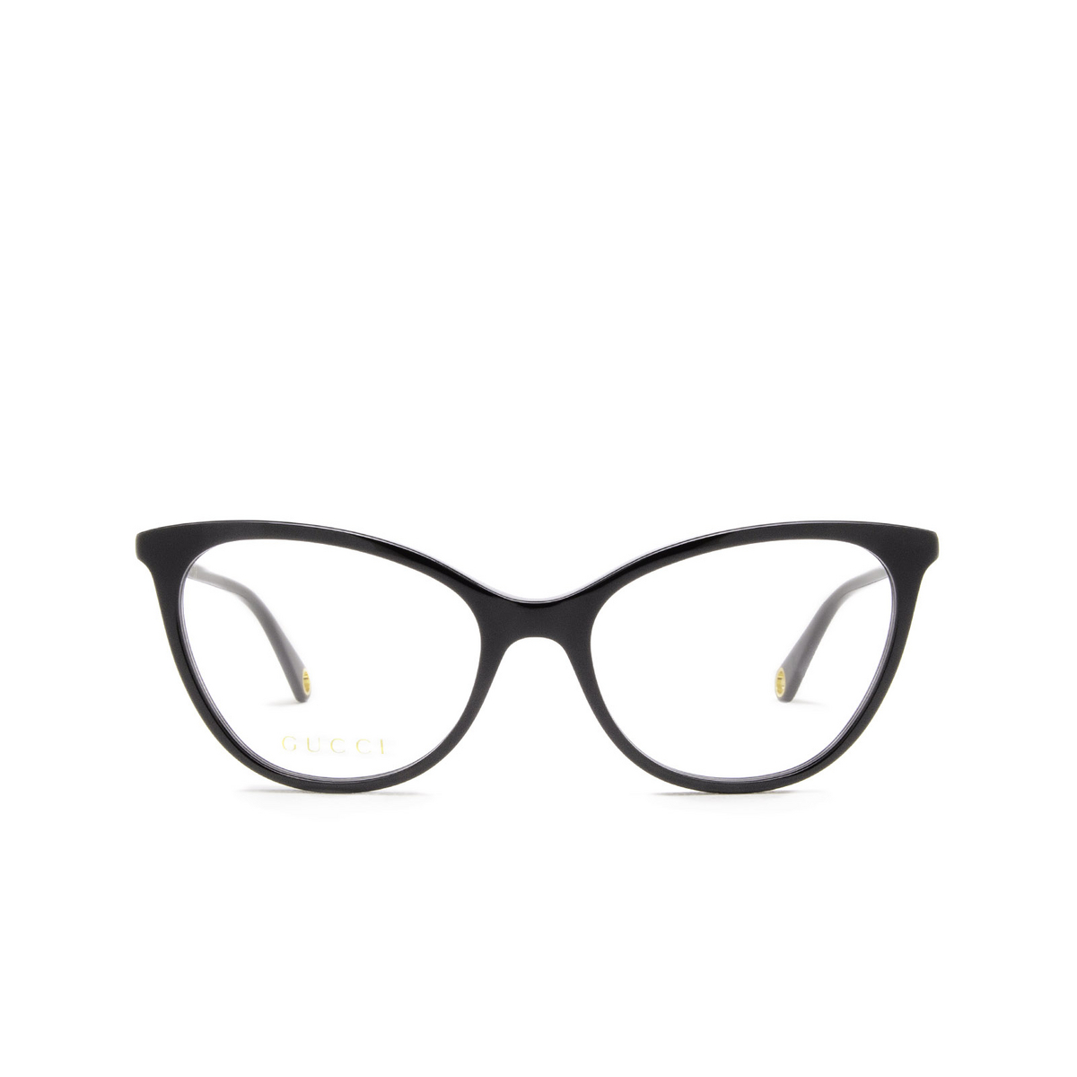 Gucci® Cat-eye Eyeglasses: GG1079O color 001 Black - front view