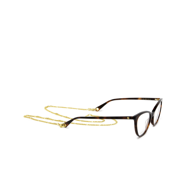 Gucci GG1079O Eyeglasses 002 havana - 2/5